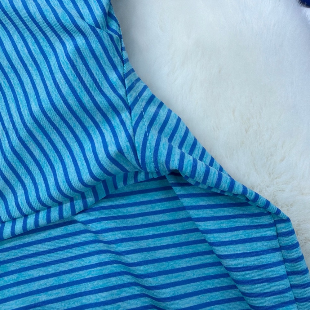 Vineyard Vines Aqua Striped Polo Shirt - Picture 8 of 14